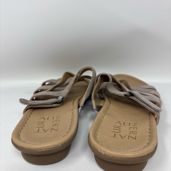 Naturalizer Winda Neutral Leather Strappy Comfort Flat Sandals Women US 7 - Picture 3 of 4